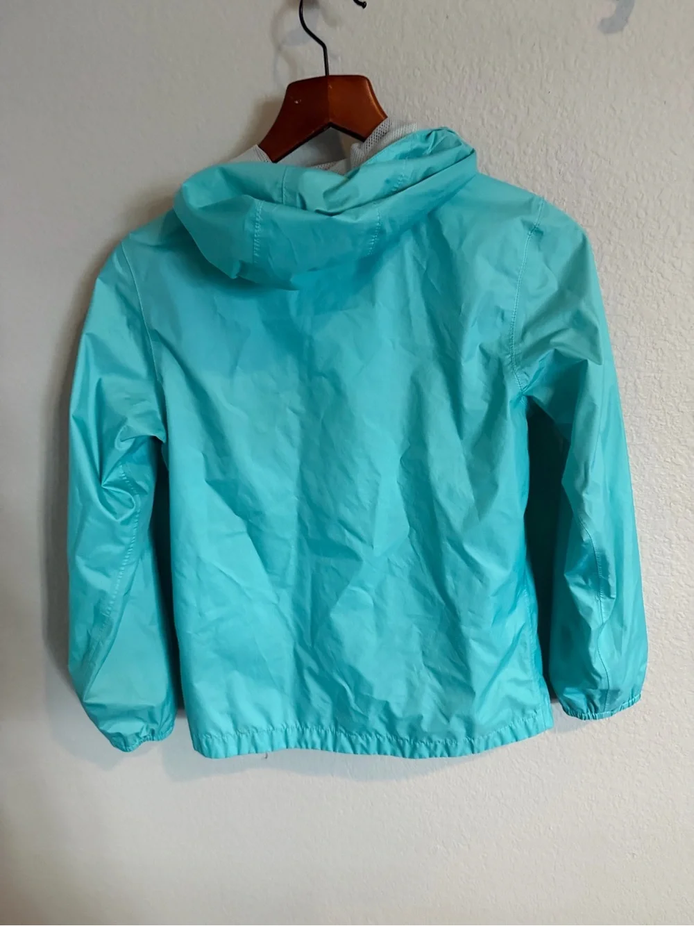The North Face DryVent Lightweight Turquoise Hooded Windbreaker Girls Large
